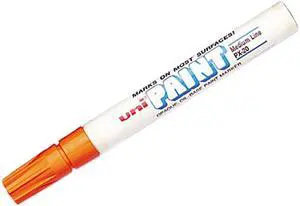 Uni-Paint Permanent Marker, Medium Bullet Tip, Orange 63607