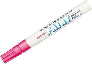 Uni-Paint Permanent Marker, Medium Bullet Tip, Pink 63611