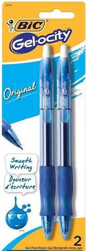 BIC Gel-ocity Quick Dry Retractable Gel Pen  0.7mm  Assorted Ink/Barrel  Dozen RGLCGA11AST