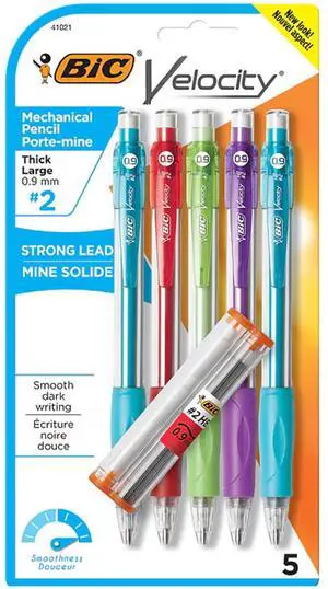 BIC Velocity Mechanical Pencil, 0.9mm Thick Point