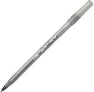 Bic Pen,Rnd Stick,240/Ct,Bk GSM240BK