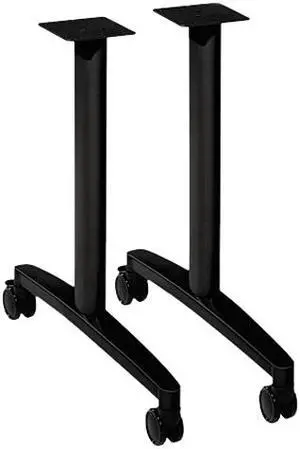 HON - HMBTLEG24.C.P - Huddle T-Leg Base for 24 and 30 Deep Table Tops, Black, 2/Carton