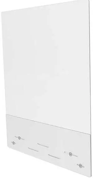 Deflecto Full Shield Mounting Safety Barrier Polycarbonate Clear 2/Ctn