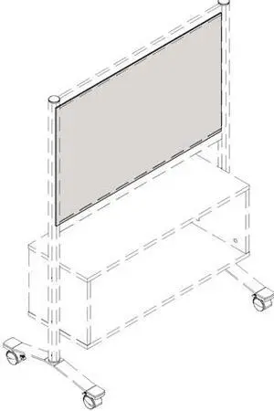 Lorell Adaptable Panel Dividers - Aluminum, Acrylic - White LLR90279