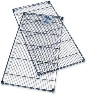 Safco 5290BL Industrial Extra Shelf Pack - 36w x 24d x 1.5h -  Steel - Black - 2/Pack