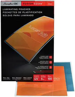 Swingline EZUse Laminating Pouches - Menu Size, 5 mil, 100 Pack