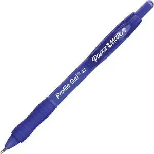 Paper Mate Profile Gel 0.7mm Retractable Pen - Retractable - Blue - 1 Dozen  2095472