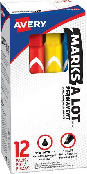 Avery Chisel Tip Permanent Markers