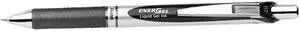 Pentel Gel Pen Retractable Metal Tip .7mm 12/BX Black Barrel/Ink BL77ADZ