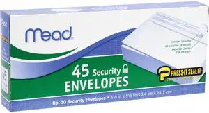 Mead Press-it Seal-it No. 10 Security Envelopes