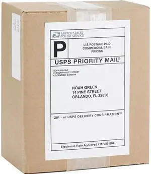 Bus. Source Perm. Adhesive White Mailing Labels