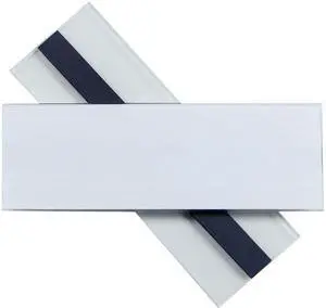 Clear Magnetic Label Holders, Side Load, 6 x 2, Clear, 10/Pack 87820