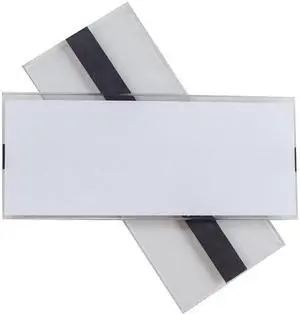 Clear Magnetic Label Holders, Side Load, 6 x 2.5, Clear, 10/Pack 87825