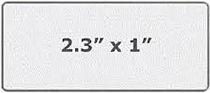 Cognitive TPG 03-02-1656 Thermal Transfer Label, Die-cut Rectangular, 2.3" x 1", Gap/Perforated, Permanent Adhesive, 4.25" OD, 1685 Labels/Roll - 1 Roll