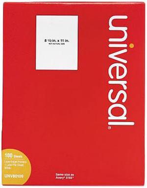 Universal UNV80109 Laser Printer Permanent Label