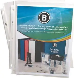 Business Source Top Loading Sheet Protector