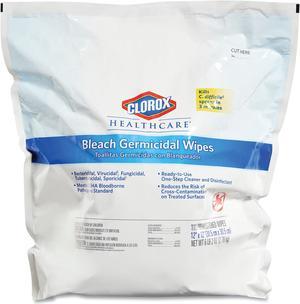 Clorox Bleach Germicidal Wipes, 12 x 12, Unscented, 110/Refill, 2/Carton CLO30359CT