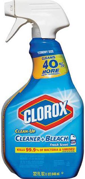 Clorox Clean-Up All Purpose Cleaner with Bleach - Spray - 32 fl oz (1 quart) - Rain Clean Scent - 9 / Carton