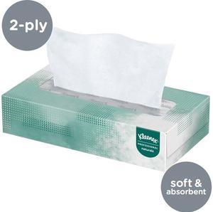 Kleenex Professional Naturals Facial Tissue for Business (21601), Flat Face Tissue Box, 2-PLY, 48 Boxes / Case, 125 Soft Sheets / Box, 6,000 Sheets / Case