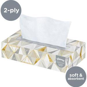 Kleenex Professional Facial Tissue for Business (03076), Flat Tissue Boxes, 12 Boxes / Convenience Case, 125 Tissues / Box