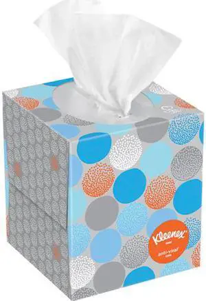Kleenex Professional Anti-Viral Facial Tissue Cube for Business (21286), White, 3 Boxes / Bundle