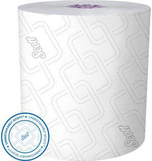 Scott Essential High Capacity Hard Roll Paper Towels (02001) with Absorbency Pockets, Fast Change with Scott Essential Dispenser, Unperforated, White, 950' / Roll, 6 Rolls / Case, 5,700' / Case
