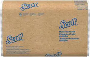 Scott Essential Multifold Paper Towels (37490) with Fast-Drying Absorbency Pockets, 8" x 9.4", White, 16 Packs / Case, 250 Multifold Towels / Pack, 4,000 Scott Towels / Case