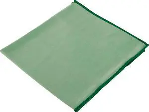 WypAll Microfiber Cloths (83630), Reusable, 15.75" x 15.75", Green for Glass and Mirrors, 4 Packs / Case, 6 Wipes / Container, 24 Wipes / Case