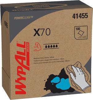 WypAll X70 Extended Use Reusable Cloths (41455), POP-UP Box, Long Lasting Performance, White (10 Packs / Case, 100 Sheets / Pack, 1,000 Sheets / Case)