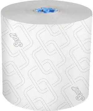 Scott Pro Hard Roll Paper Towels (25702) with Absorbency Pockets, for Scott Pro Electronic Hard Roll Towel Dispenser (Blue Core only), 1150' / Roll, 6 White Rolls / Case, 6,900 feet