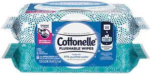 Cottonelle Flushable Wipes Packs