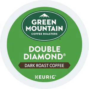 Green Mountain Coffee Double Black Diamond Coffee, Keurig Single-Serve K-Cup Pods, Dark Roast Coffee, 96 Count/Carton