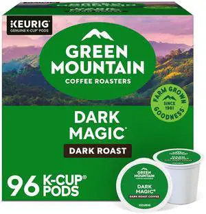 Green Mountain Coffee Roasters Dark Magic Coffee, Keurig Single-Serve K-Cup pods, Dark Roast Coffee, 96 Count/Carton(4061CT)