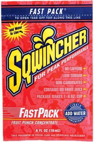 Sqwincher Sports Drink Mix Liquid Concentrate Fruit Punch 0.6Oz 50Pk