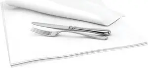 Cascades PRO Select Dinner Napkins 1-Ply 15" x 15" White 1000/Carton N692