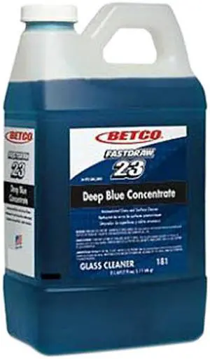 Betco 1814700 Deep Blue Ammoniated Glass Cleaner, 2L FastDraw - Qty 4