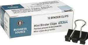Bus. Source Black Binder Clips