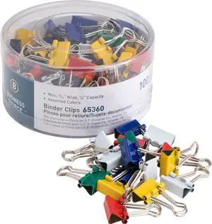Bus. Source Colored Fold-back Binder Clips