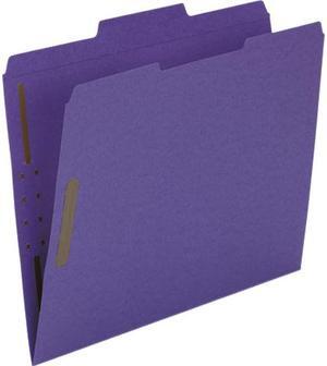 Smead Top Tab Colored 2-Fastener Folders  1/3-Cut Tabs  Letter Size  Purple  50/Box 13040