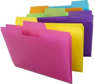 Smead Folder,Ltr,Poly,18/Pk,Ast 10515