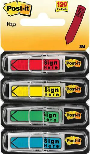 3M Post-It Sign Here Flag Sets