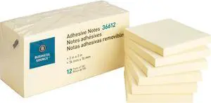Bus. Source Yellow Repostionable Adhesive Notes