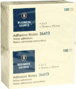 Bus. Source Yellow Repostionable Adhesive Notes