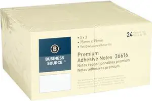 Bus. Source Yellow Repostionable Adhesive Notes