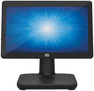 Elo E440234 EloPOS System, 15.6" 10-touch PCAP Display, Celeron, Win 10, 4GB, with Stand & I/O Hub - Black