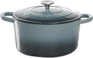 Crock-Pot Artisan Cast Iron Dutch Oven, 5 quart, Slate Gray