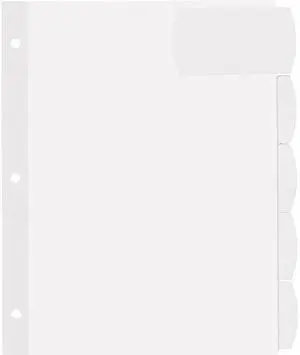 Avery Big Tab Large White Label Tab Dividers