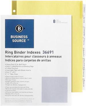 Business Source Insertable Tab Index
