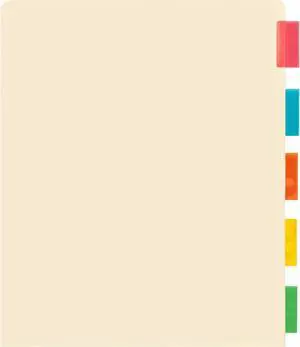 Sparco Ring Binder Pocket Tab Divider