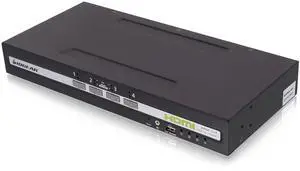 IOGEAR 4-Port Single View HDMI Secure KVM Switch w/CAC and Audio TAA  GCS1314TAA4C